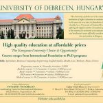 University of Debrecen Hungary Admission 2023