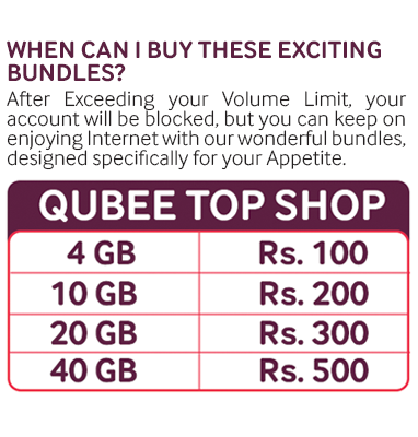 Limited & Unlimited Qubee Internet Packages 2020 1 MB to 4 MB