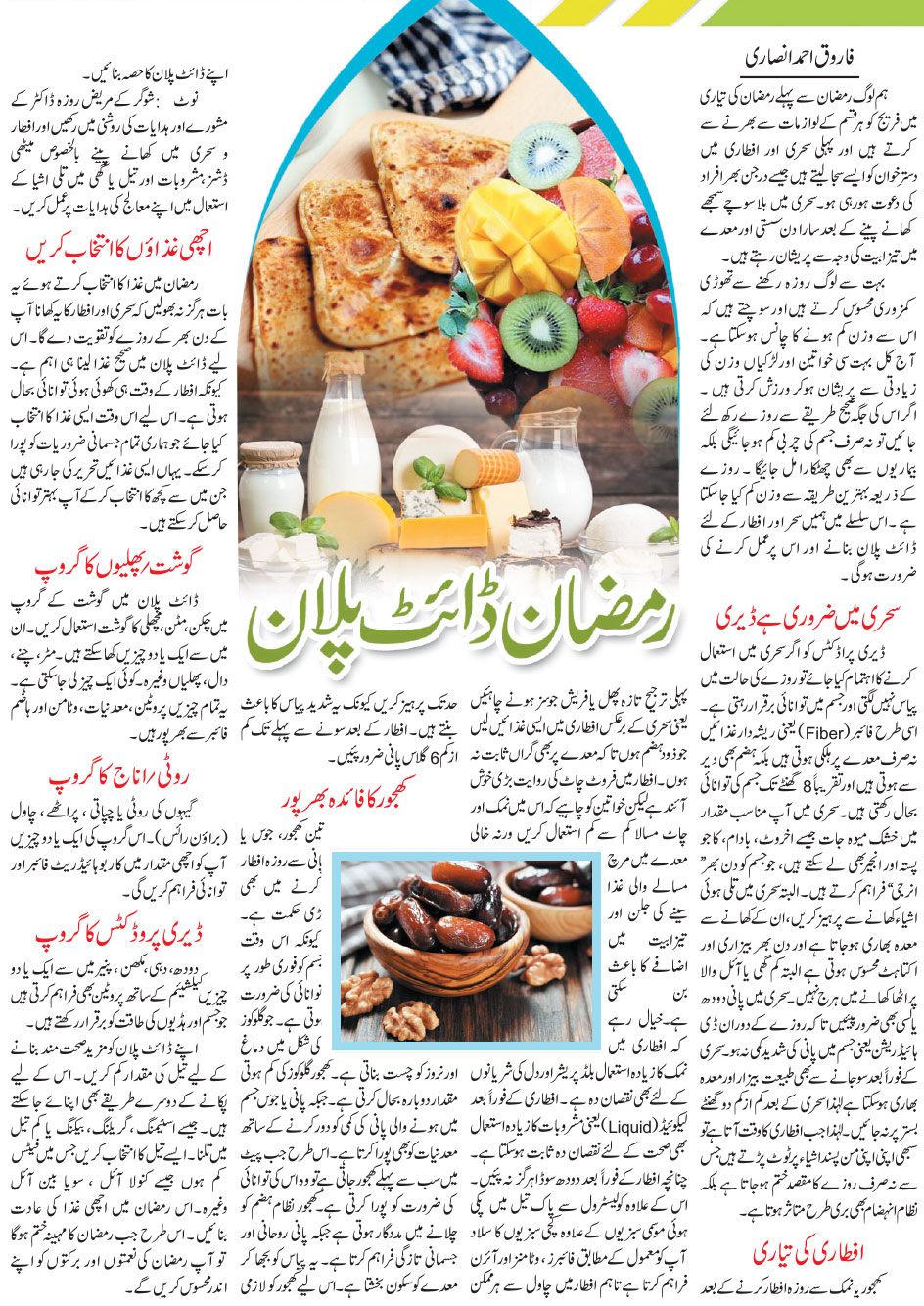 Ramadan Diet Plan For Weight Loss in Urdu