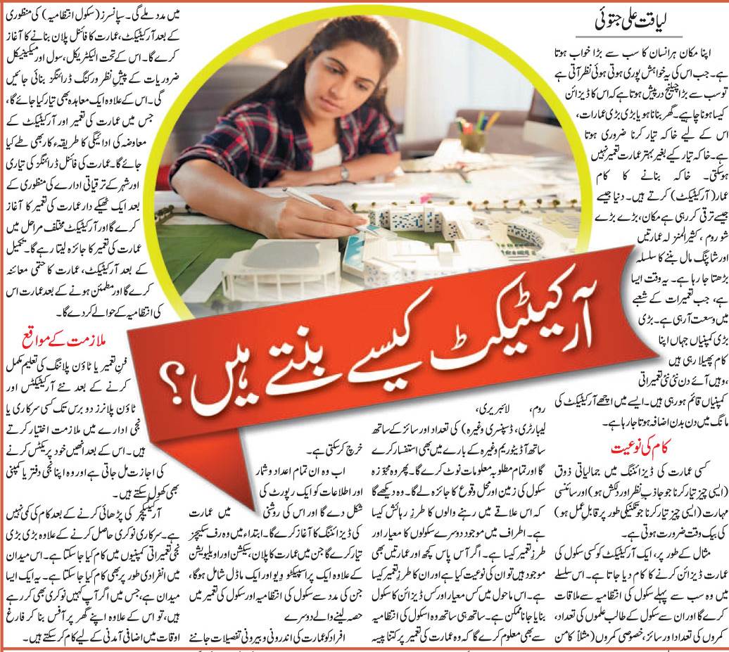 Become An Architect-Architecture Scope, Career, Jobs, Tips in Urdu & English