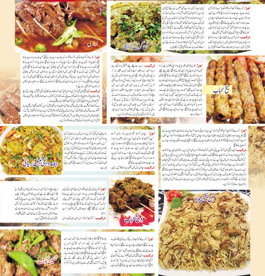 New Meet & Beef Recipes For Eid-ul-Azha 2019 in Urdu Language-Bakra Eid Recipes