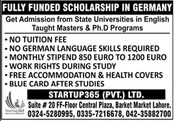 Fully Funded Scholarships in Germany For Pakistani Students in 2020