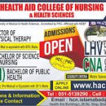 Health Aid College of Nursing & Health Sciences Islamabad Admission 2023