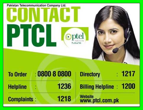 ptcl Helpline Number 