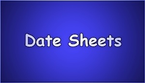 Date Sheet 2023