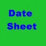 Date Sheet 2022