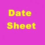 Date Sheet 2020