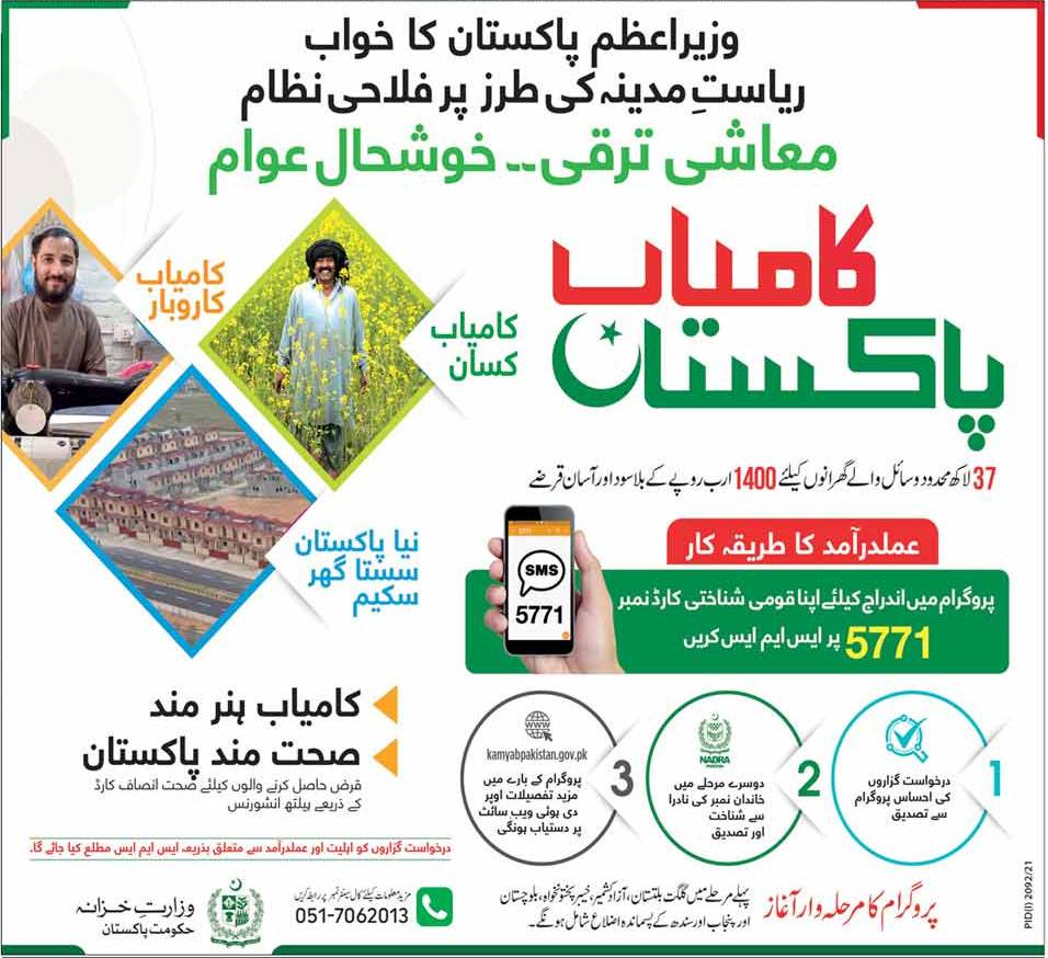 Kamyab Karobar Program 2021 For Interest Free Loans-Kamyab Pakistan Program